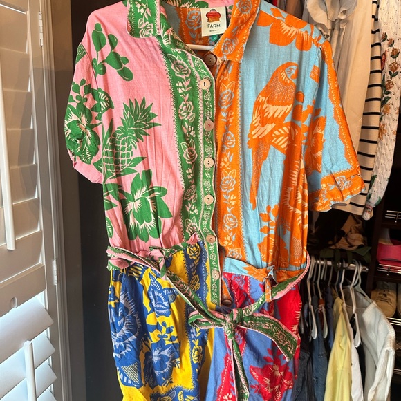 FARM Rio Multicolor Floral Romper - Picture 2 of 3